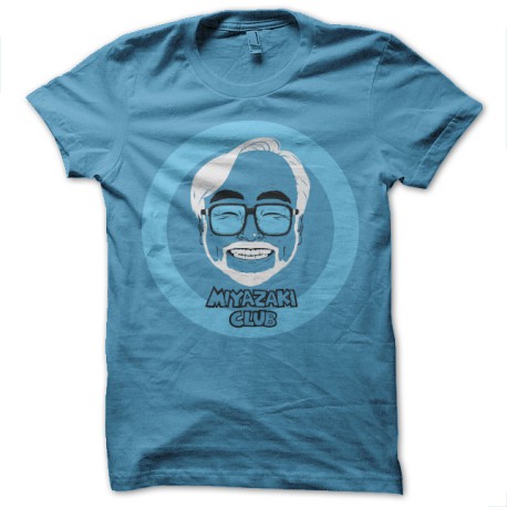 Shirt miyazaki club bleu ciel pour homme et femme