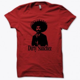 Shirt Dirty Sanchez noir/rouge pour homme et femme