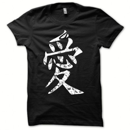 Shirt Naruto symbole rare noir pour homme et femme