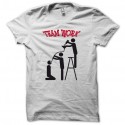 Shirt Team work étudiants noir/blanc pour homme et femme