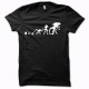 Shirt Alien xénomorphe Evolution noir/blanc slim fit pour homme et femme