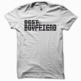 Shirt best boyfriend facebook blanc pour homme et femme