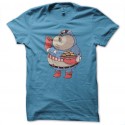 Shirt Captain fat bleu ciel pour homme et femme