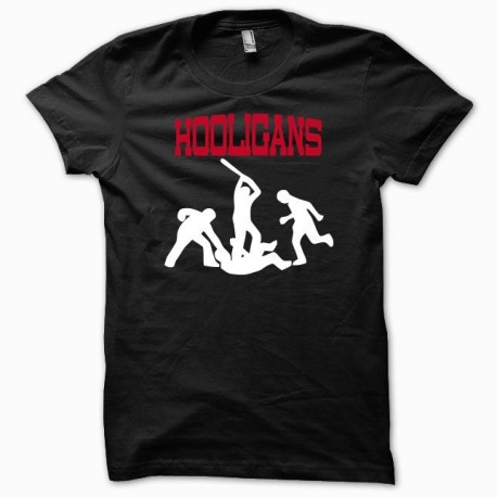 Shirt Football hooligans hooligan rouge/noir pour homme et femme