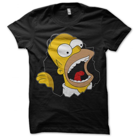 Shirt Homer Simpson beuaaa noir pour homme et femme
