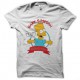 Shirt Bart simpson expression blanc pour homme et femme