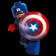 Shirt Captain America lego noir pour homme et femme