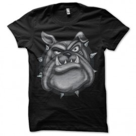 Shirt bulldog noir pour homme et femme