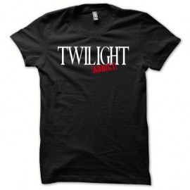 Shirt Twilight addict pour les amoureux blanc/noir pour homme et femme