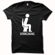 Shirt Downloading caca blanc/noir pour homme et femme