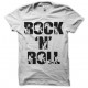 Shirt rock n roll blanc pour homme et femme