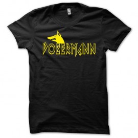 Shirt Dobermann jaune/noir pour homme et femme