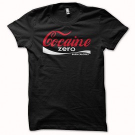 Shirt Cocaine zero parodie coca cola rouge/noir pour homme et femme