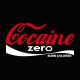 Shirt Cocaine zero parodie coca cola rouge/noir pour homme et femme