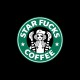Shirt starfucks coffee parodie starbucks coffee noir pour homme et femme