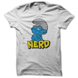 Shirt Schtroumpfs parodie nerd geek blanc pour homme et femme