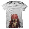 Shirt chat pirate cat sparrow blanc pour homme et femme