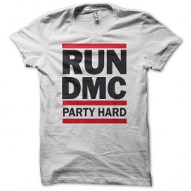 Shirt RUN DMC? PARTY HARD blanc pour homme et femme