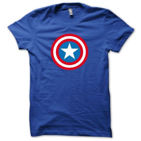Shirt Capt America bleu royal pour homme et femme