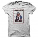 Shirt Chuck Norris wants you blanc pour homme et femme