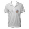 Polo choppe de biere couleur blanc