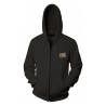 Veste AC DC couleur noir à capuche