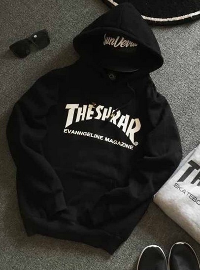 hoodie thrasher noir