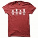 Shirt L'Agence tous risques a-team blanc/rouge pour homme et femme