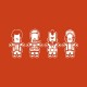 Shirt L'Agence tous risques a-team blanc/rouge pour homme et femme