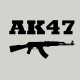 Shirt AK-47 kalachnikov noir/gris pour homme et femme