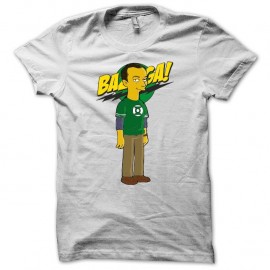 Shirt Sheldon cooper parodie la théorie du big bang et bazinga blanc pour homme et femme