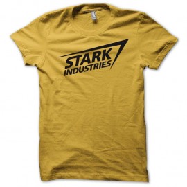 Shirt Stark industries Iron Man jaune pour homme et femme