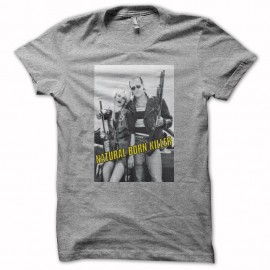 Shirt Tueurs nés Le Meurtre dans le sang noir/gris pour homme et femme