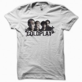 Shirt Coldplay blanc pour homme et femme