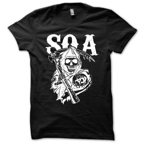Shirt Sons Of Anarchy version SOA noir pour homme et femme