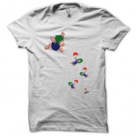 Shirt Lemmings blanc pour homme et femme