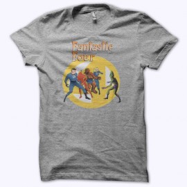 Shirt artwork Les Quatre Fantastiques Les Fantastiques gris pour homme et femme