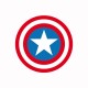Shirt Capt America artwork blanc pour homme et femme