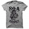 Shirt Sons Of Anarchy SOA version PROSPECT noir/gris pour homme et femme