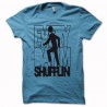 Shirt LMFAO Party Rock Anthem every day i m shufflin bleu/noir pour homme et femme