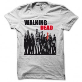 Shirt Walking Dead version normal blanc pour homme et femme