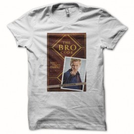 Shirt How i met your mother The bro code blanc pour homme et femme