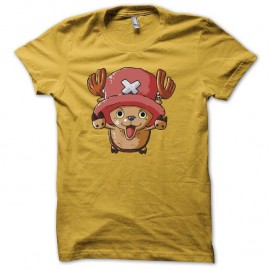 Shirt Tony Tony Chopper dédicace jaune pour homme et femme