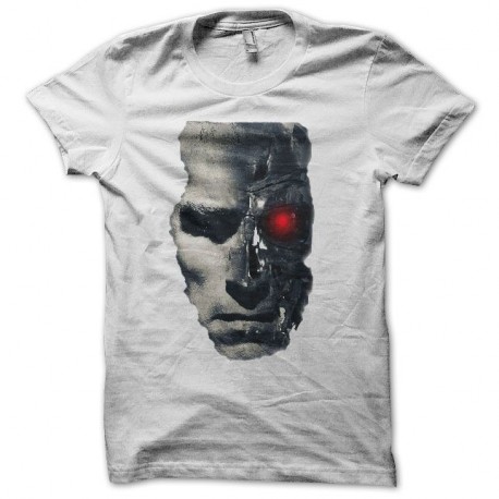 Terminator face de bot en blanc pour homme et femme