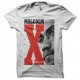 Shirt Malcolm X collector blanc pour homme et femme