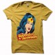 Shirt artwork Wonder Woman jaune pour homme et femme