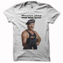 Shirt Chuck Norris Delta Gay blanc pour homme et femme