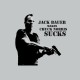Shirt Chuck Norris contre Jack Bauer gris pour homme et femme