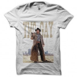 Shirt Chuck Norris YMC en blanc pour homme et femme