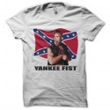 Shirt Chuck Norris drapeau confédéré blanc pour homme et femme